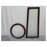 (2) Wood Frames from a Grandfather Clock