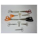 Lot of 11 Scissors