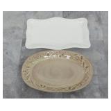 (2) Large Italian Serving Platters