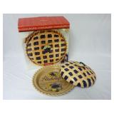 Home Trends Covered Blueberry Pie Plate w/ Box