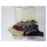 Rubbermaid Box FULL of Vintage Neck Ties
