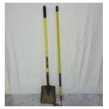 Fiberglass Handled Shovel & Garden Hoe