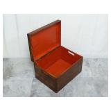 Dovetailed Wooden Box / Chest ~ 16" x 12" x 9"