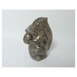 Gorham Silver Plate Squirrel w/ Nut Coin Bank