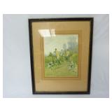 Harrington Bird "Going to Cover" Equestrian Print