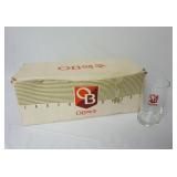 Set of 9 OB Oriental Brewery Lager Beer Glasses