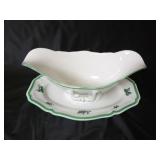 Rosenthal Green Bloom Gravy Boat w/ Underplate