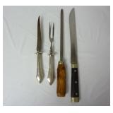 Vintage Cutlery Lot ~ Stag Handle Sharpemer & More