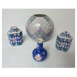 Lot of Asian Decor ~ Vases & Covered Bottles/Jars