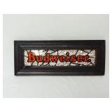 Framed Budweiser Sign ~ 15" x 5.75"