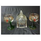 Glass Church & Burg Elitz Cups