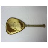 Vintage Floral Goldtone Hand Mirror