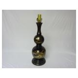 Asian Table Lamp, Metal ~ No Shade