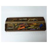 18.5" Metal Tool Tray of Screwdrivers & Tools