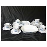 Partial Set of Noritake Blue Haven China