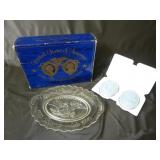 Vintage Bicentennial Plate w/ Avon Soaps