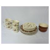 Pfaltzgraff Mission Flower Partial Dish Set