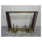 Fireplace Screen & Andirons / Log Holders