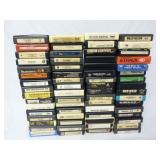 Large Lot of 8-Track Music Tapes
