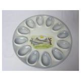 Deviled Egg Serving Plate ~ Marked Italy
