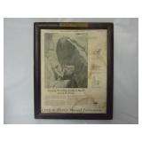 Antique 1920s Lyon & Healy Frame & Advertising