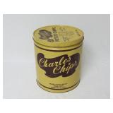 Vintage Charles Chips 1lb Canister Tin
