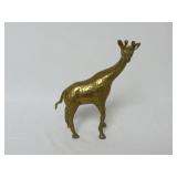 7" Tall Brass Giraffe