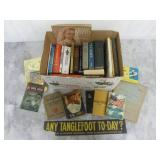 Large Box of Mixed Vintage Books & More