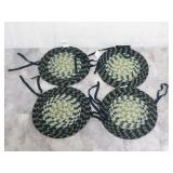 Set of 4 Braided Better Trends Chair Seat Covers