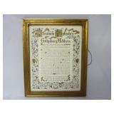 Framed Abraham Lincoln