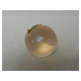 Orient & Flume Glass Peach Paperweight