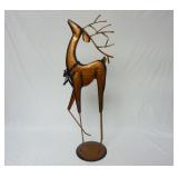 24.5" Tall Metal Christmas Reindeer Figure
