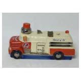 Old Mr Boston Whiskey Fire Truck Decanter Bottle