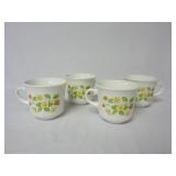 Set of 4 Corelle Strawberry Sundae Mugs