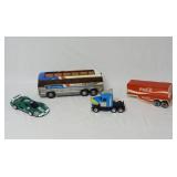 Lot of Toy Vehicles ~ Greyhound Bus Hess Coke