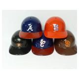 Lot of 5 Souvenir Baseball Plastic Helmets