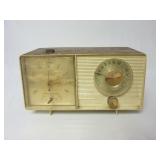 Vintage General Electric Tube Clock Radio ~ Works