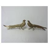 Pair of Vintage Brass? Metal Pheasant Birds