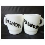 Vintage Termocrisa Grandma & Grandpa Mugs