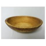 Primitive 11" Round Wooden Dough Bowl