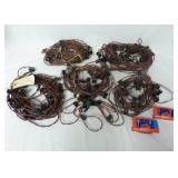 7 Strings of Vintage C-7 Christmas Lights & Bulbs