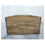 Les Tourelles Wooden Crate ~ 20"x13"x7"