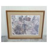 "Baskets" by Marianne Ashurst Framed Print