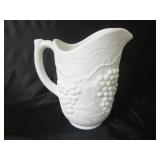 Imperial Glass White Satin Glass 48oz Pitcher