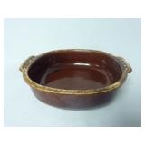Vintage Brown Drip Glaze Oven Proof  USA Bowl