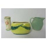Vintage Pottery Pieces ~ Planter, Vase & Pitcher
