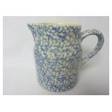 Gerald E. Henn 6" Spongeware Cream Pitcher