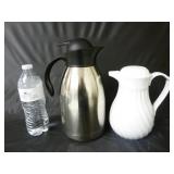 B3Basics Thermos Carafe & Small White Carafe