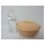 Vintage USA Marked Pottery Covered Casserole