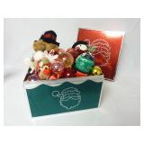 Box FULL of Ball Shaped Ornaments